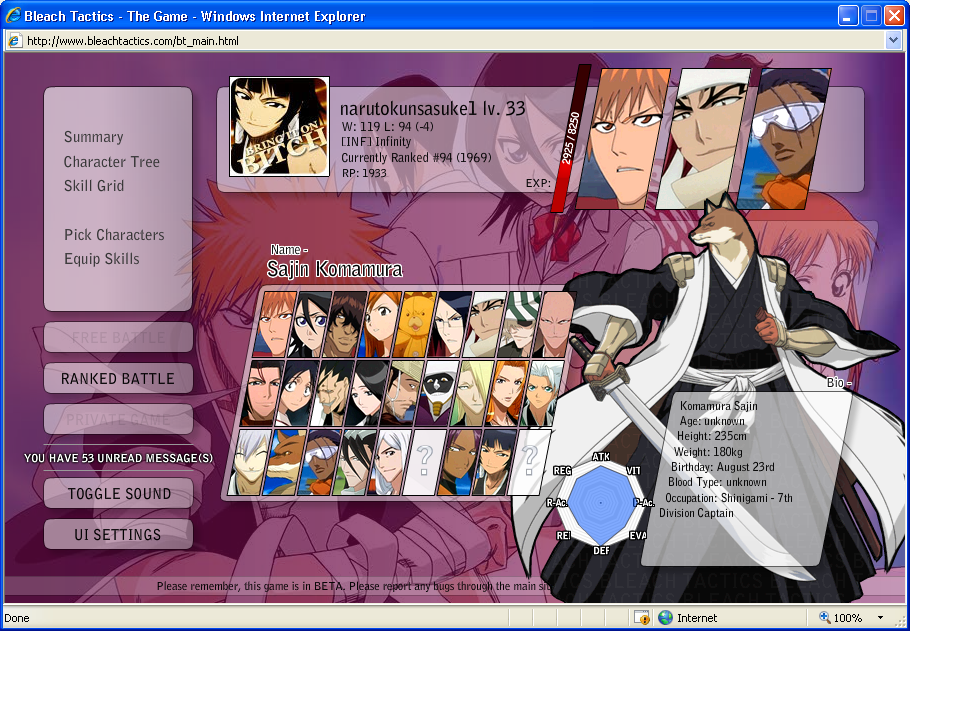 Bleach Tactics.(Online multiplayer Bleach game) -- New MMO Discussion ...