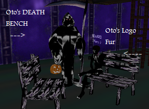 Oto's Logo fur and death bench
