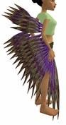 Oto's purple peacock wings