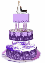 Oto's Purple wedding cake