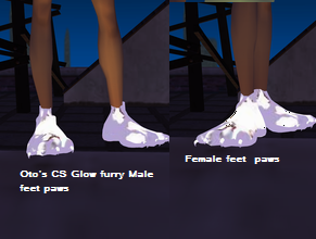 Oto's CS Glow Furry paws feet