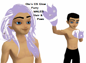 Oto's CS Glow Furry MALES  hair&amp; paws