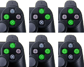 PS2 Pad multiple input combinations.