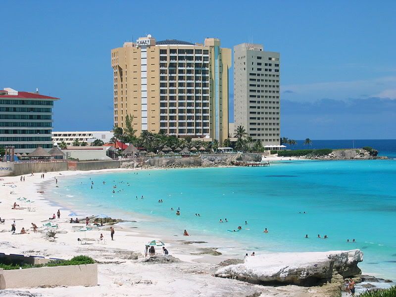 Cancuns famous beachfront