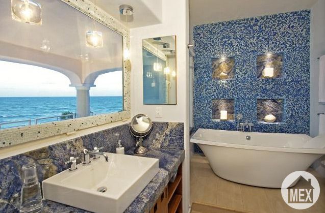 Master bathroom in Akumal Home for sale