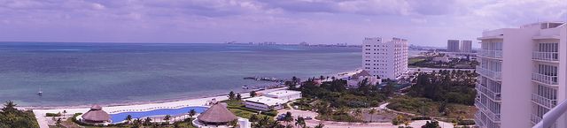 Panoramic view of Cancun from Amara Condos