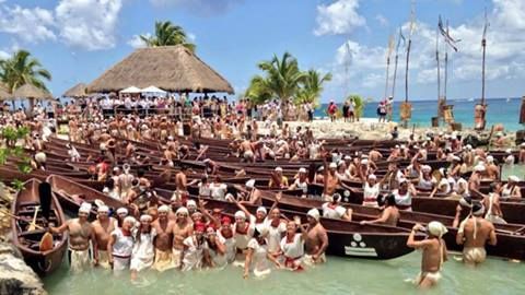 Arrival of traveler to Xcaret