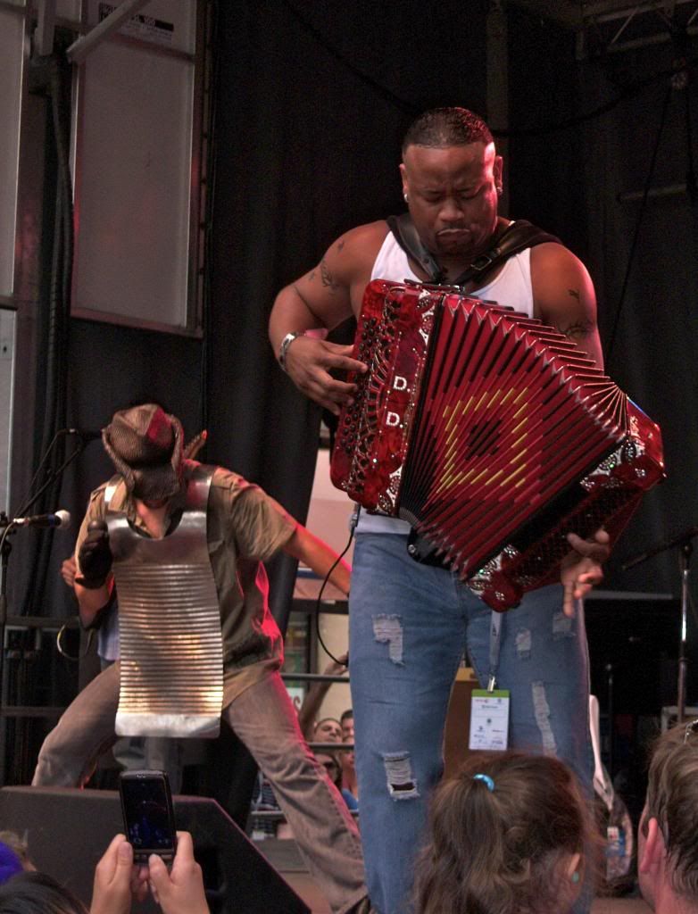 Dwayne Dopsie and the Zydeco Hellraisers accordian