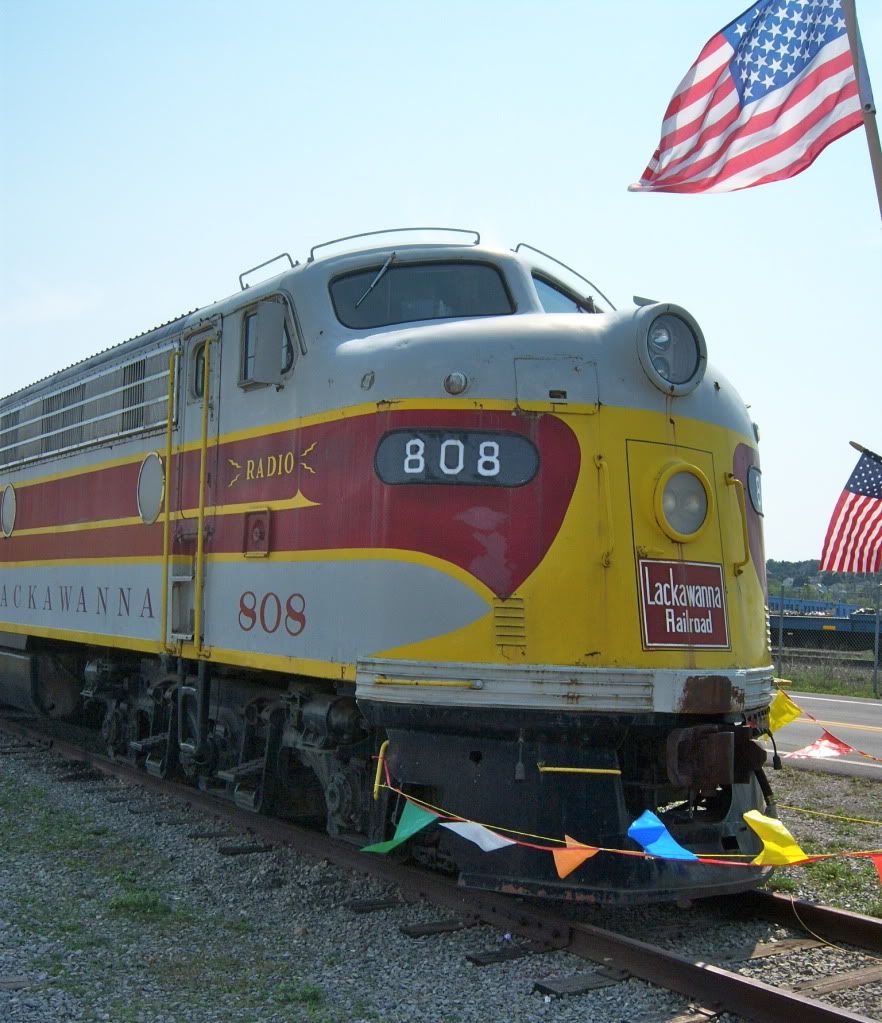 New York State Fair 2012 - Lackawanna Railroad w/flag