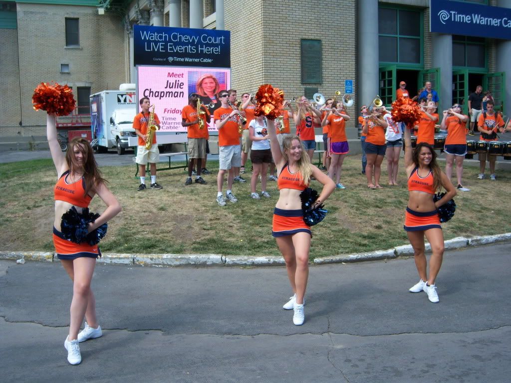 New York State Fair 2012 - more Syracuse band and cheerleaders