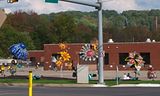 metal signs on corner