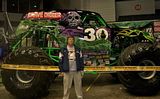 Gravedigger and me, side view