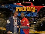 me with Spiderman driver