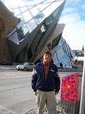 outside the Royal Ontario Museum