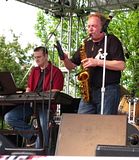 Mark Cassara plays sax