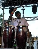 Sierra Leone's Refugee All-Stars @ Rochester Jazzfest drummer