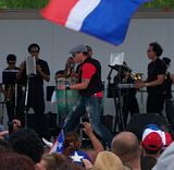 Elvis Crespo @ Puerto Rican Festival flag