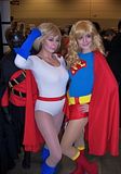 2012 Toronto Fan Fest - Powergirl & Supergirl (Red Robin behind)