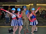 2012 Toronto Fan Fest - Captain America and the glamour girls