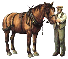 animated horse photo: farmer and horse i286402065_82427_4.gif