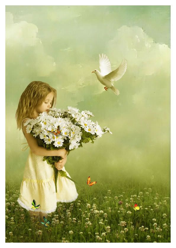 little girl flowers