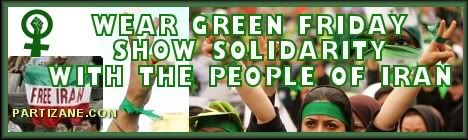 Wear Green Friday in support of the people of Iran