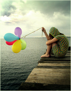 girl with a baloon Pictures, Images and Photos