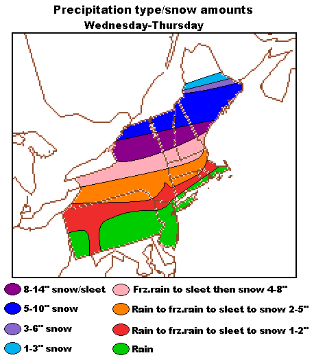 Snow/ice map