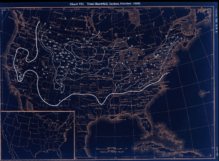 October 1925 snowfall