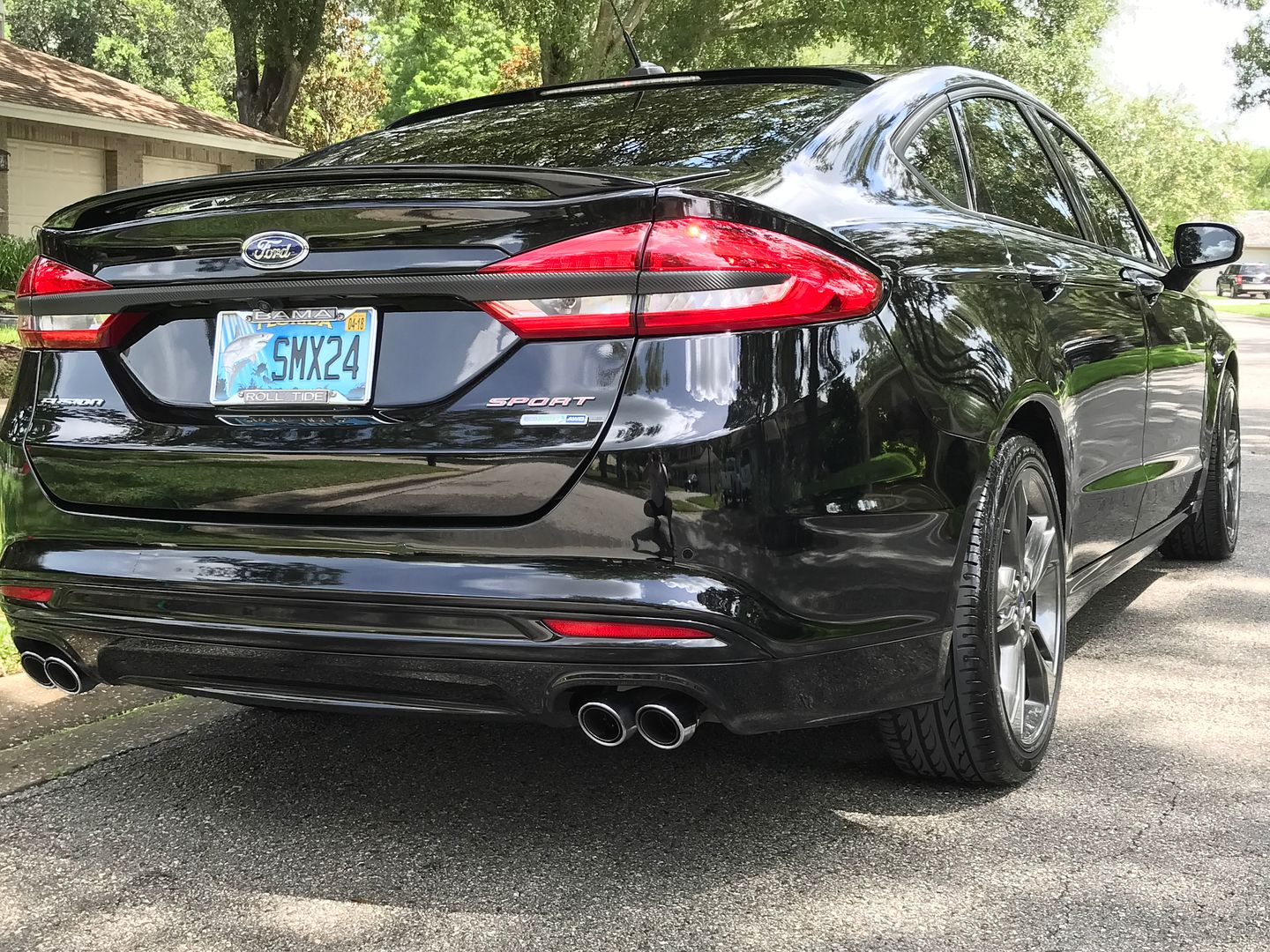 Gargeline wheel spacers installed 2017 Ford Fusion V6 Sport Forum