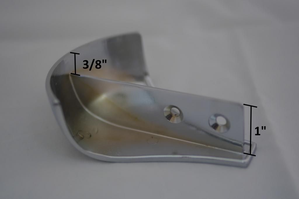 Pool Table Rail cap Chrome