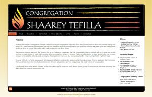 Old Shaarey Tefilla homepage