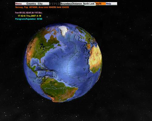 earth globe map. 3D World Map 2.1 Portable