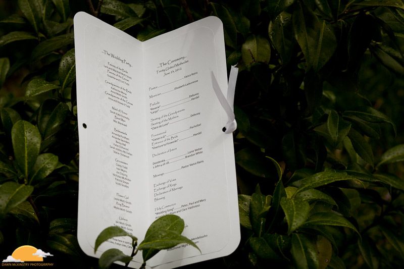custom wedding program custom wedding program with ribbon