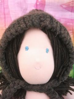 Handknit Wool Pixie Hat for your Waldorf Doll