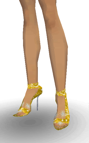 Golden sandals 2