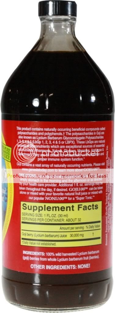 Goji Juice  100% PURE (4) 32 oz bottles  Shipped Anywhere 30 day 