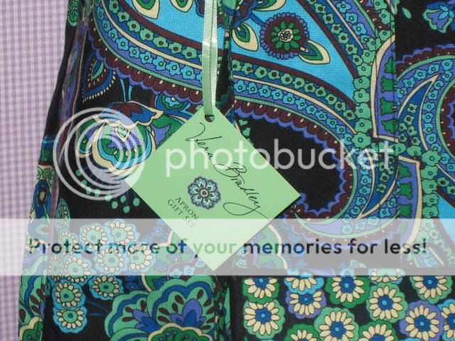 Vera Bradley APRON RECIPE BOX SET Blue Rhapsody HTF  