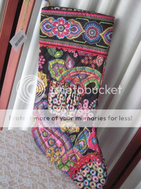 Vera Bradley CHRISTMAS STOCKING Symphony in Hue UNused  