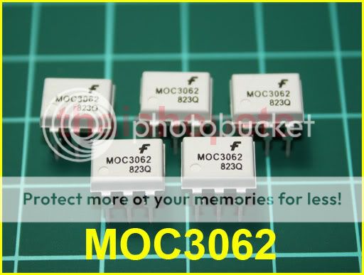 MOC3062 Zero Cross Phototriac Driver Optocoupler  