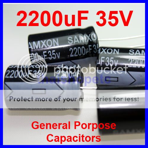 10 Pcs 2200uF 35V Radial Capacitor Electrolytic 105C