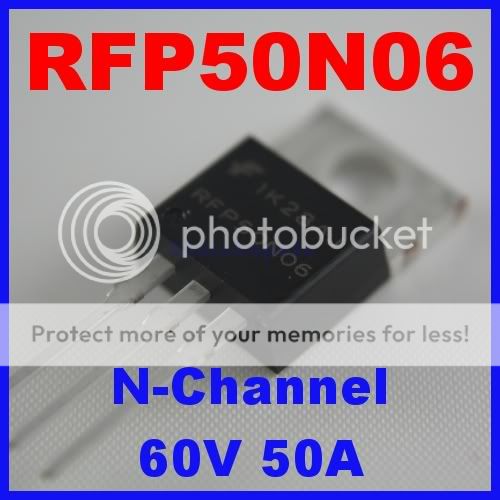 RFP50N06 POWER MOSFET N CHANNEL 60V 50A FAIRCHILD  