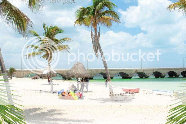 Beautiful beach in Progreso, Yucatan
