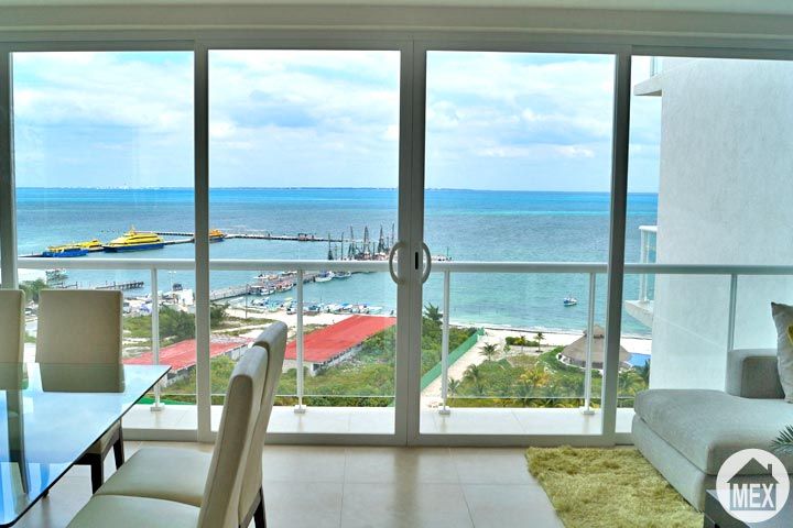 Oceanview from inside Amara Condos