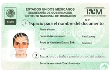 Mexico residency card