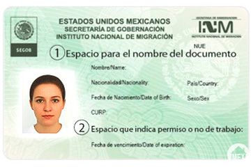 Mexico residency card