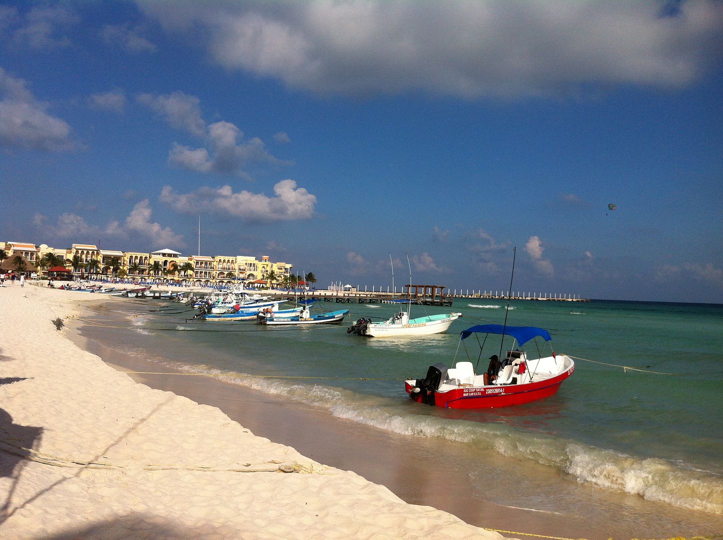 White, sandy beaches in Playa del Carmen