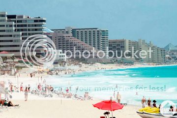 Beautiful beach in Cancun hotel zone