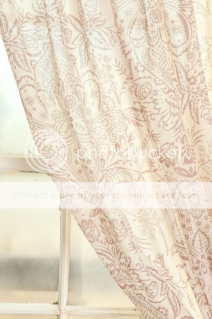 URBAN OUTFITTERS ANTOINETTE DAMASK CURTAINS DRAPES   NIB 2 PIECE 