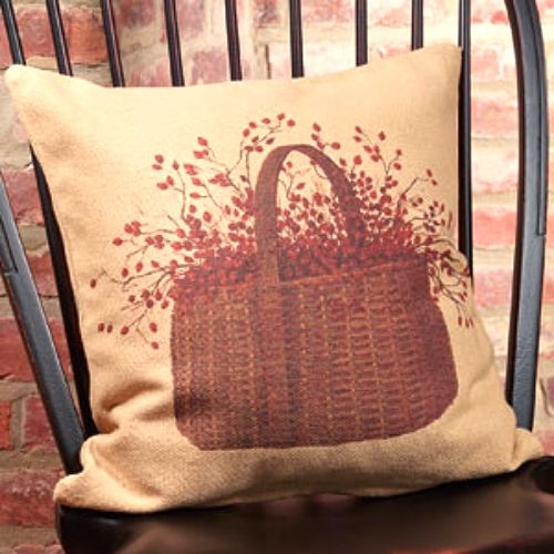 Country Primitive Farmhouse Chic BERRY BASKET BURLAP ... Country Primitive Farmhouse Chic BERRY BASKET BURLAP